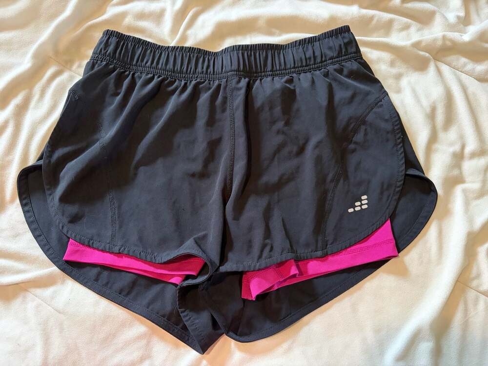 BCG Women's Running 2-in-1 Athletic Shorts with Built-in Liner